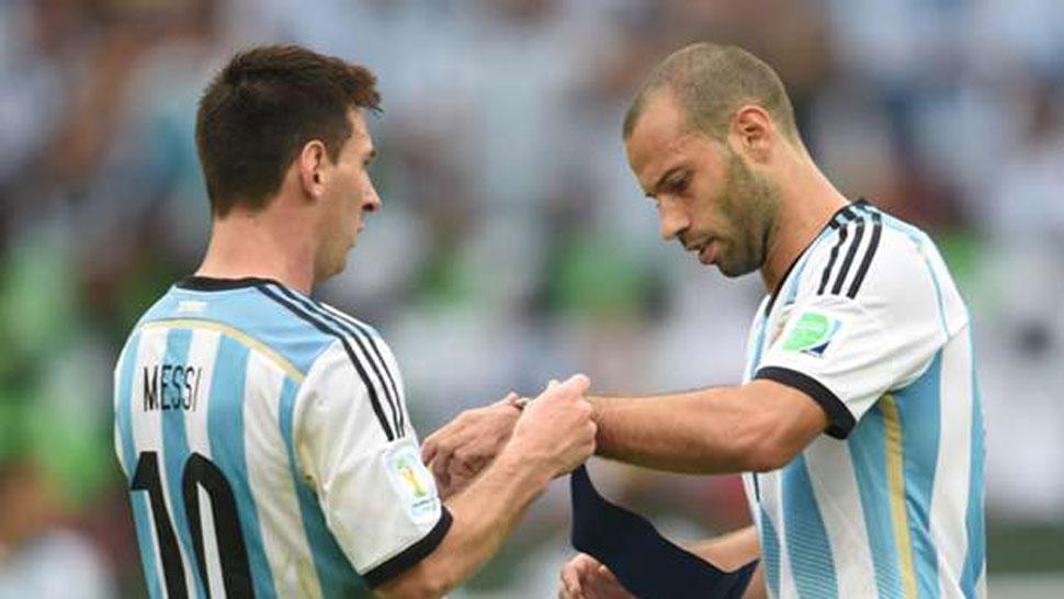 AMIGOS. Messi y Mascherano compartieron casi una década juntos en la Selección.