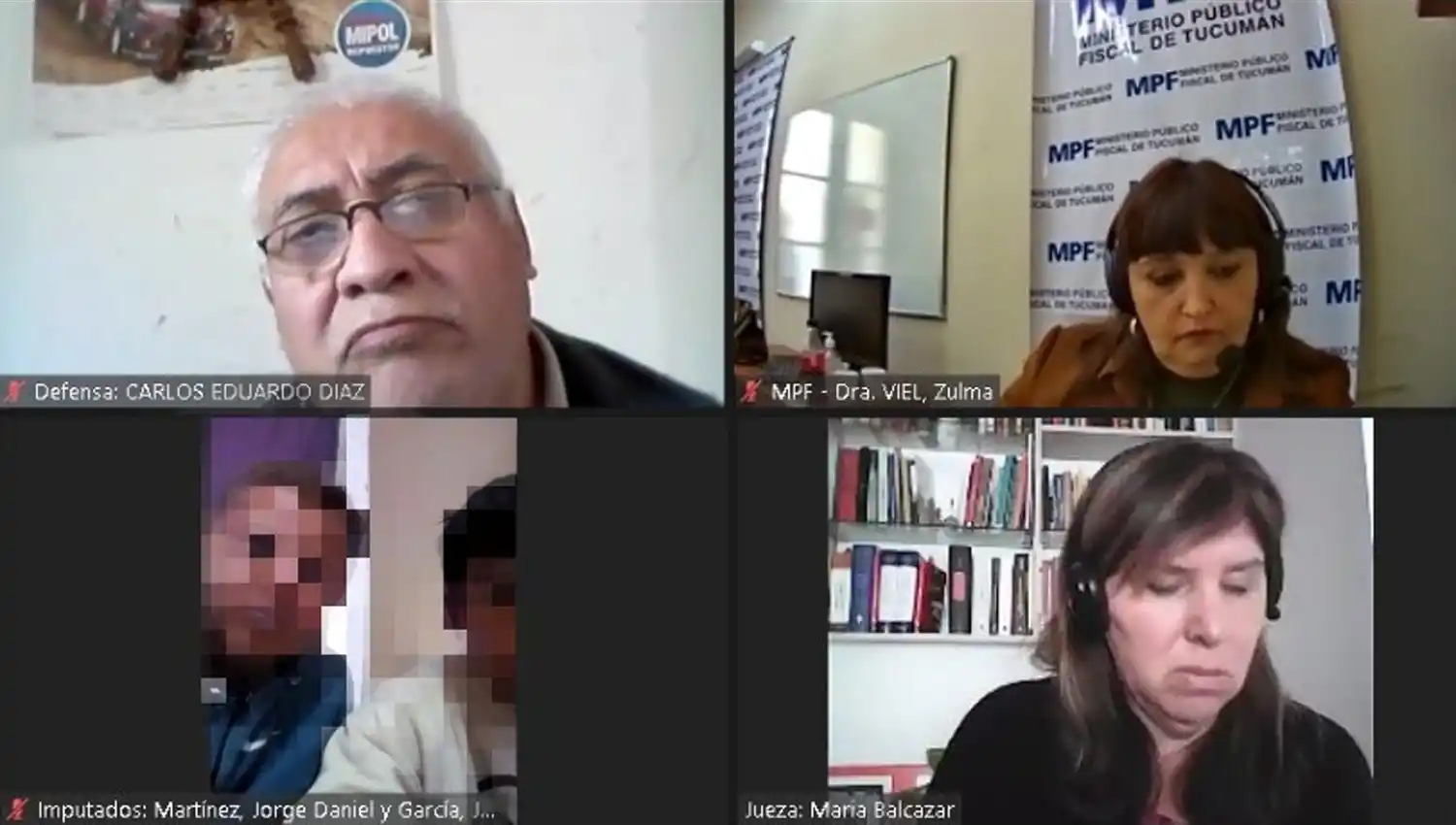 Acusados de tres robos en 30 minutos.