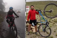 Qué le pasó a la pareja de bikers que se perdió en el cerro