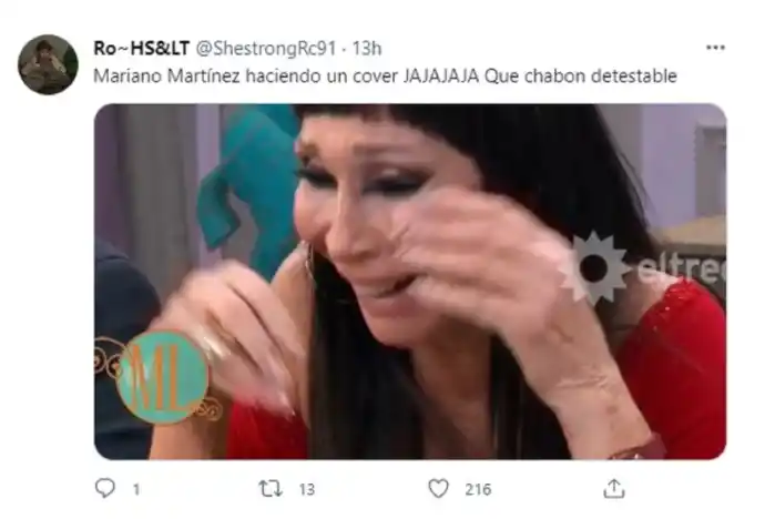 De Cerati a Luis Miguel: Mariano Martínez se animó a cantar y en las redes lo destrozaron 