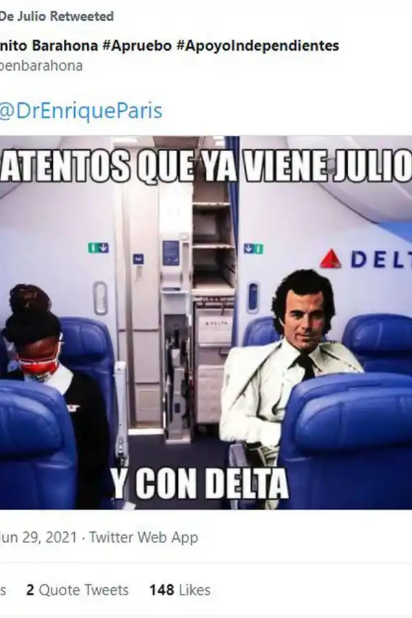 Llegó el séptimo mes del calendario y con este vuelven los memes de Julio Iglesias