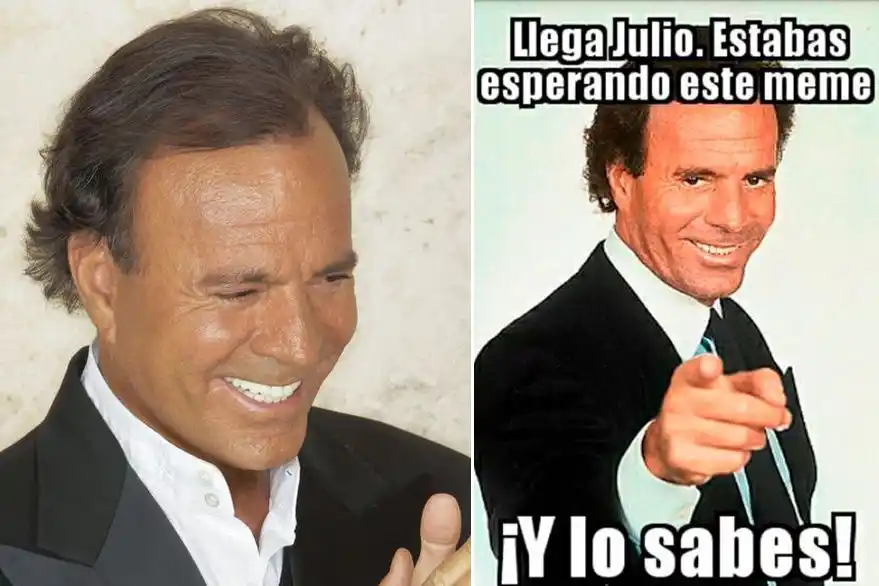 Llegó el séptimo mes del calendario y con este vuelven los memes de Julio Iglesias