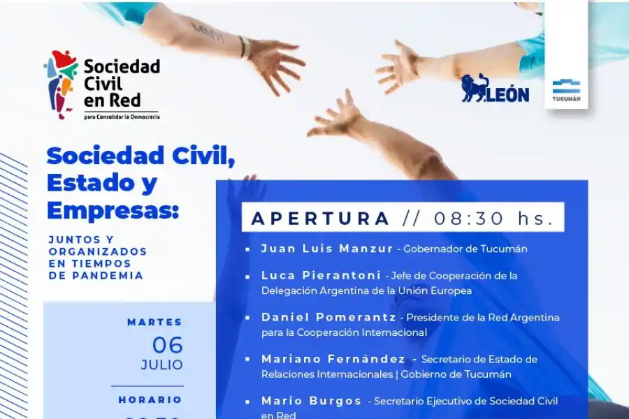 Streaming de la Sociedad Civil: llega un Encuentro histórico