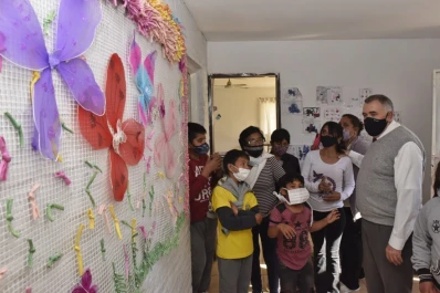 Jaldo visitó el comedor Copa de Leche, que brinda asistencia a más de 500 familias