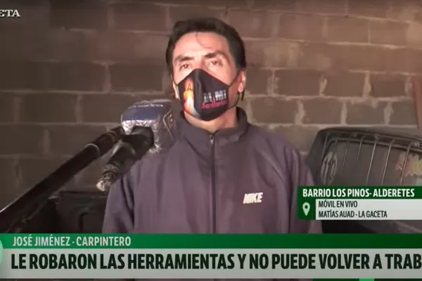 No tengo cómo subsistir, se lamentó un carpintero tras sufrir un robo