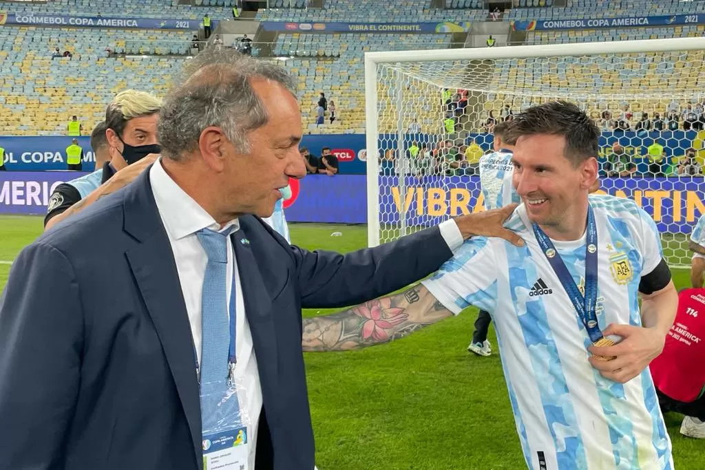 COPA AMÉRICA. Daniel Scioli celebró el triunfo de la Argentina sobre Brasil. Foto tomada de Twitter: @danielscioli