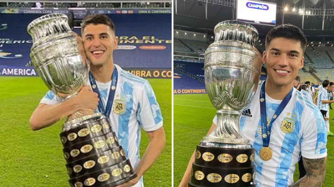 LOS CHANGOS. Palacios y Correa quedarán en la historia de la Selección Argentina.