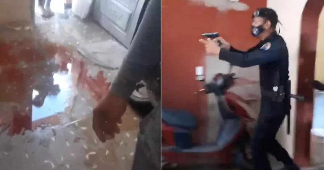 Cuba: la policía entró a la casa de un manifestante y le disparó frente a sus hijos