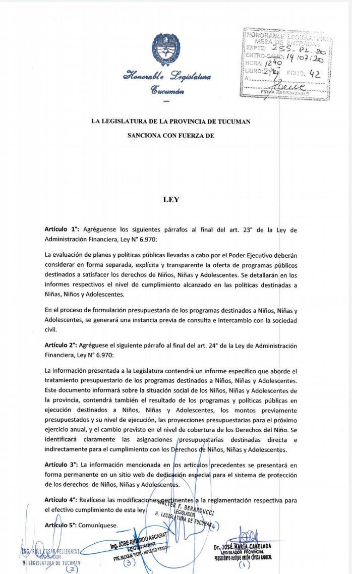 Legisladores de la oposición insisten en jerarquizar el área de Niñez en Tucumán