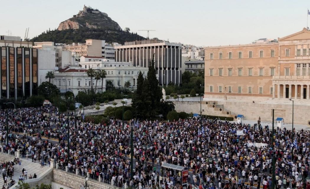 Protestas en Grecia.