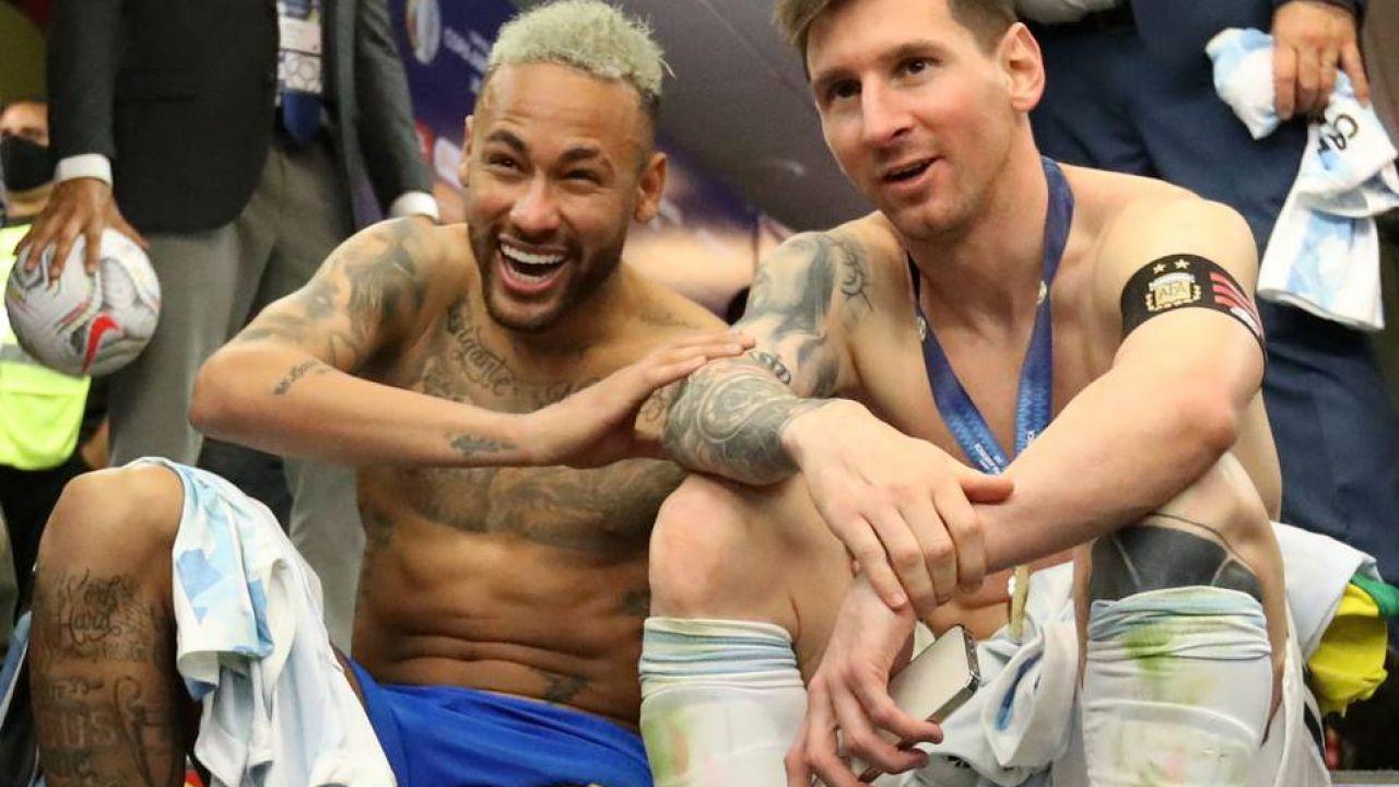 Qué charlaron Messi y Neymar tras la final de la Copa América 