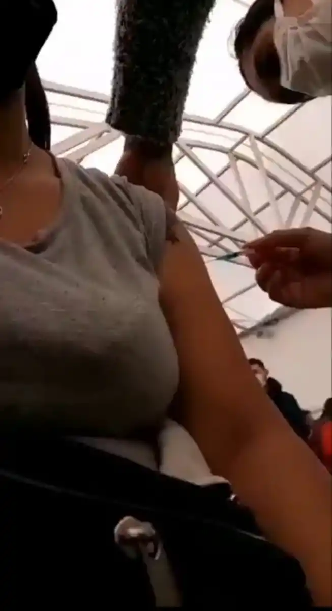 El instante quedó registrado en un video.