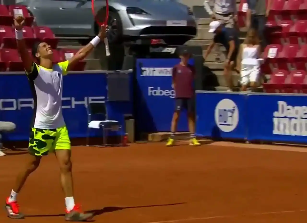 Federico Coria festeja el pase a la final.