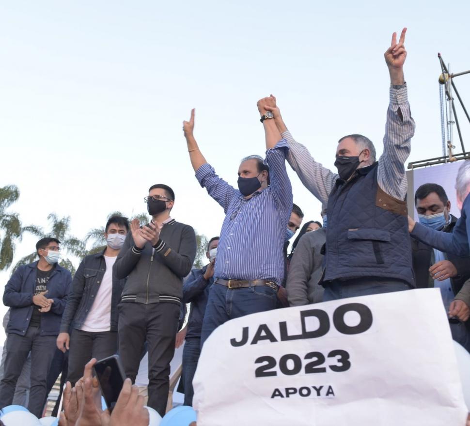 EN BELLA VISTA. Jaldo sigue de gira y reafirma su candidatura en 2023.  