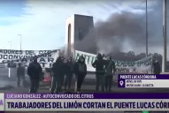 Cosecheros de limón levantaron los cortes de los puentes Lucas Córdoba y Barros