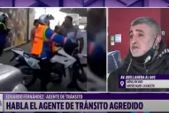 Se ensañó conmigo, dijo el agente de tránsito que recibió una trompada
