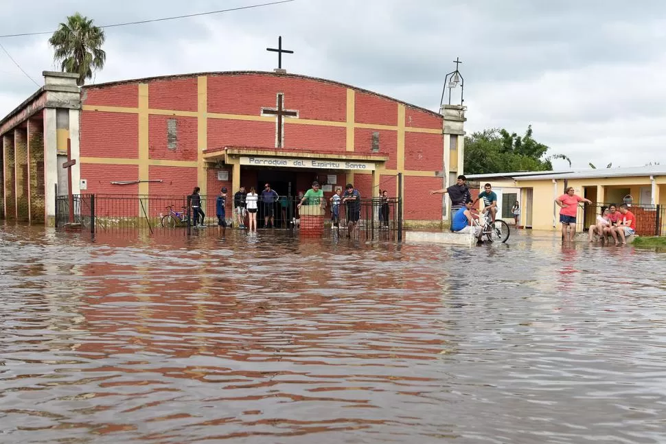 INUNDACIONES DE 2018. Foto tomada en Ranchillos, después de una tormenta de verano. LA GACETA/DIEGO ARAOZ 