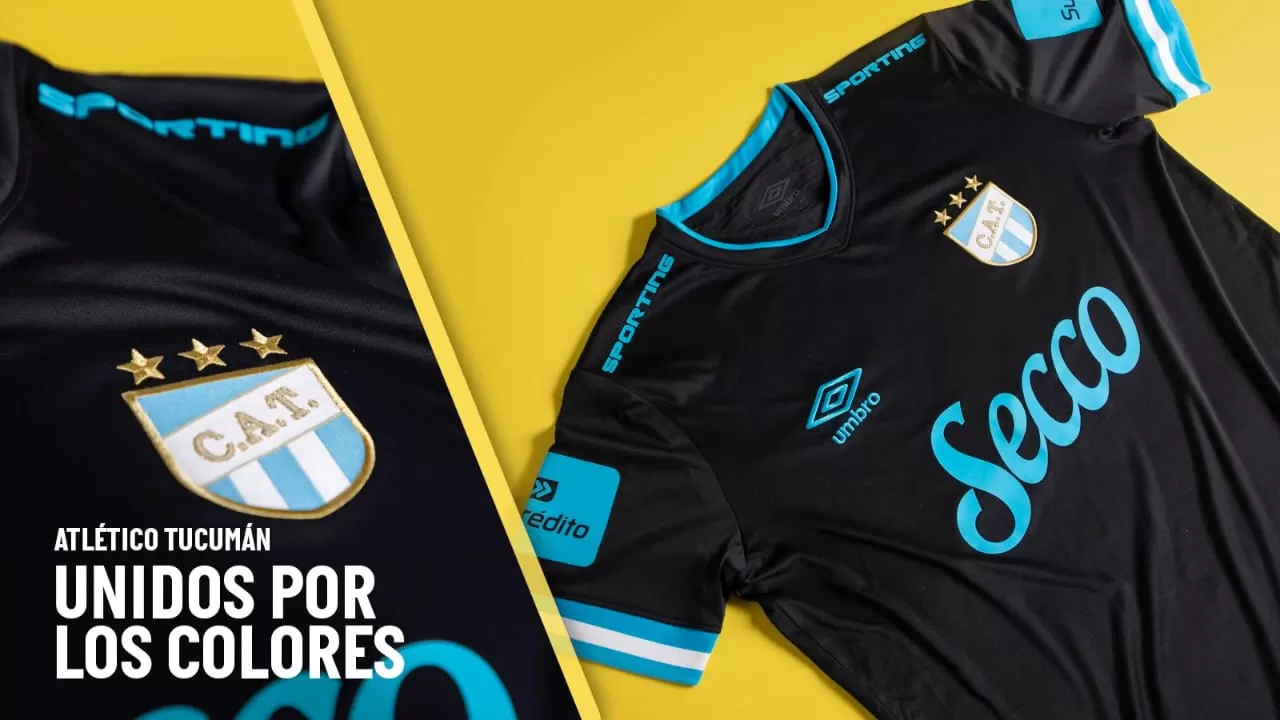 El nuevo diseño de la camiseta de Atlético Tucumán, según Umbro Argentina.
