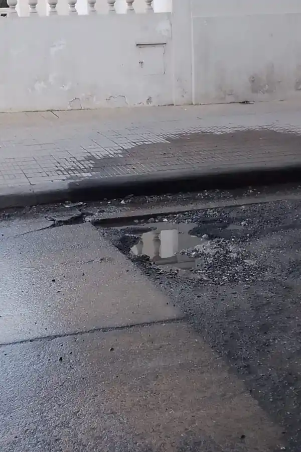 Paso vedado a personas con discapacidad