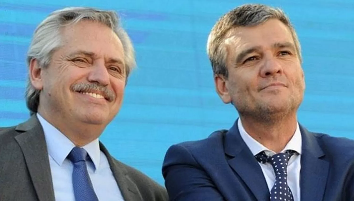 JUNTOS. El presidente Alberto Fernández y el futuro ministro de Desarrollo Social, Juan Zabaleta.