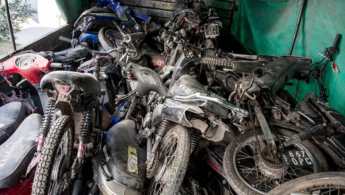 MEDIDA. Pasan a desguace más de 60 motos involucradas en infracciones y en delitos en Yerba Buena.