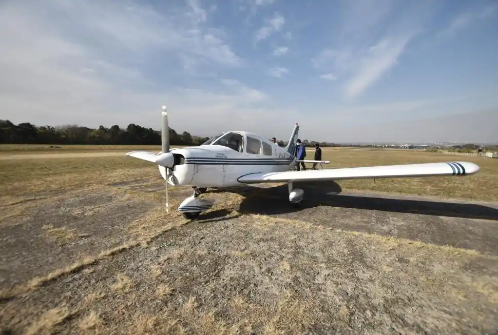 UN DÍA INOLVIDABLE. El buen clima acompañó los vuelos de bautismo. 