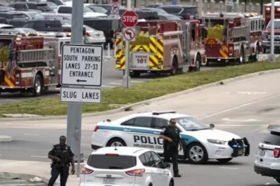 Tiros y muerte, en las afueras del Pentágono