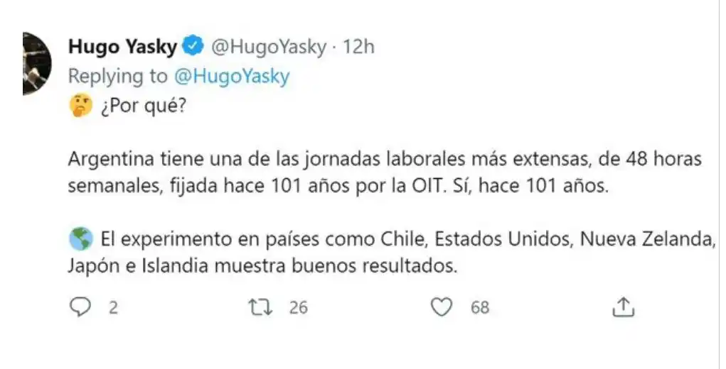 Presentaron un proyecto para reducir la jornada laboral en todo el país