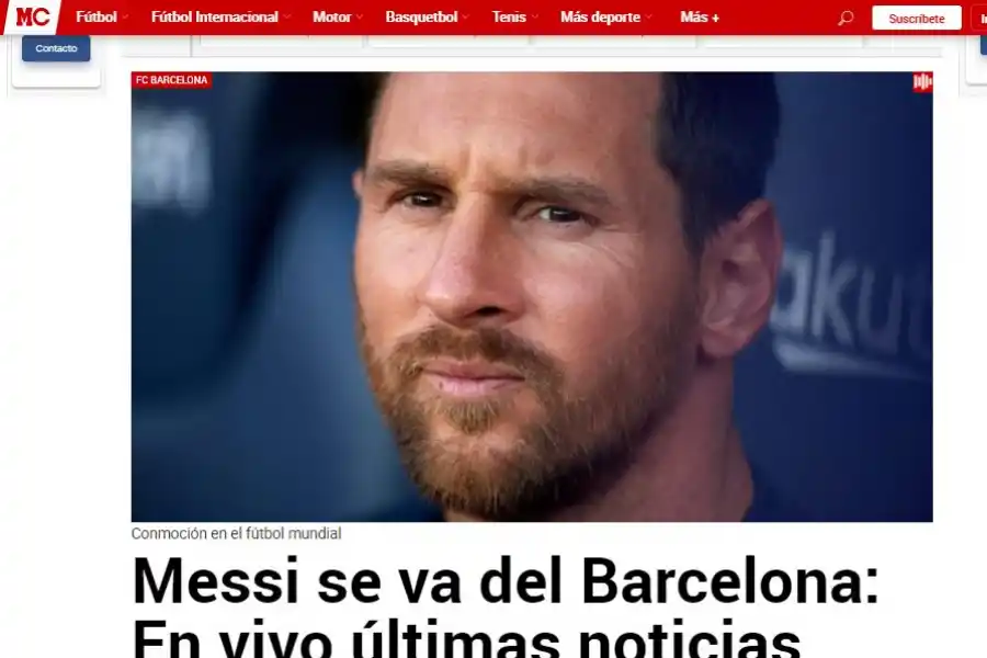Los diarios del mundo hablan de la salida de Lionel Messi del Barcelona