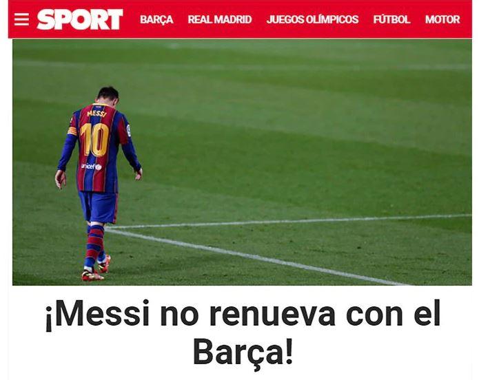Los diarios del mundo hablan de la salida de Lionel Messi del Barcelona
