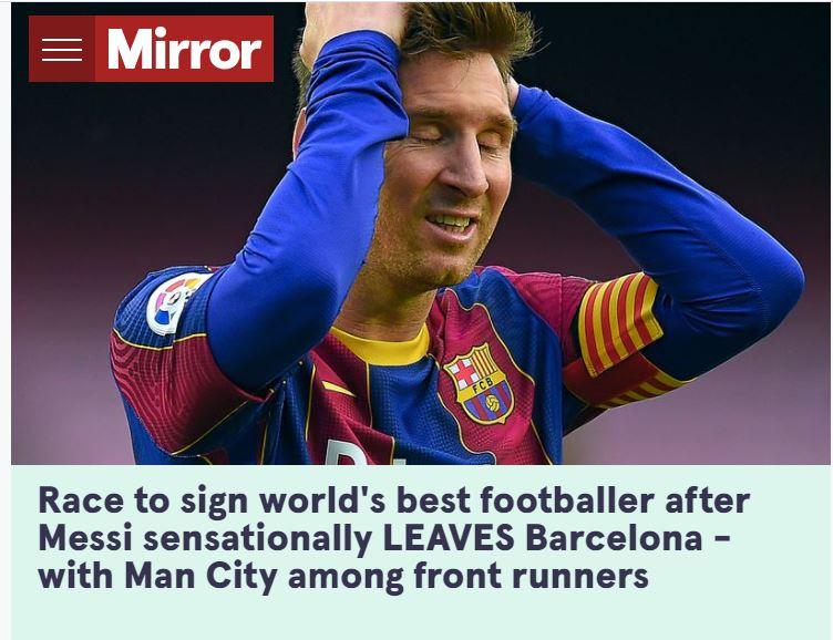 Los diarios del mundo hablan de la salida de Lionel Messi del Barcelona