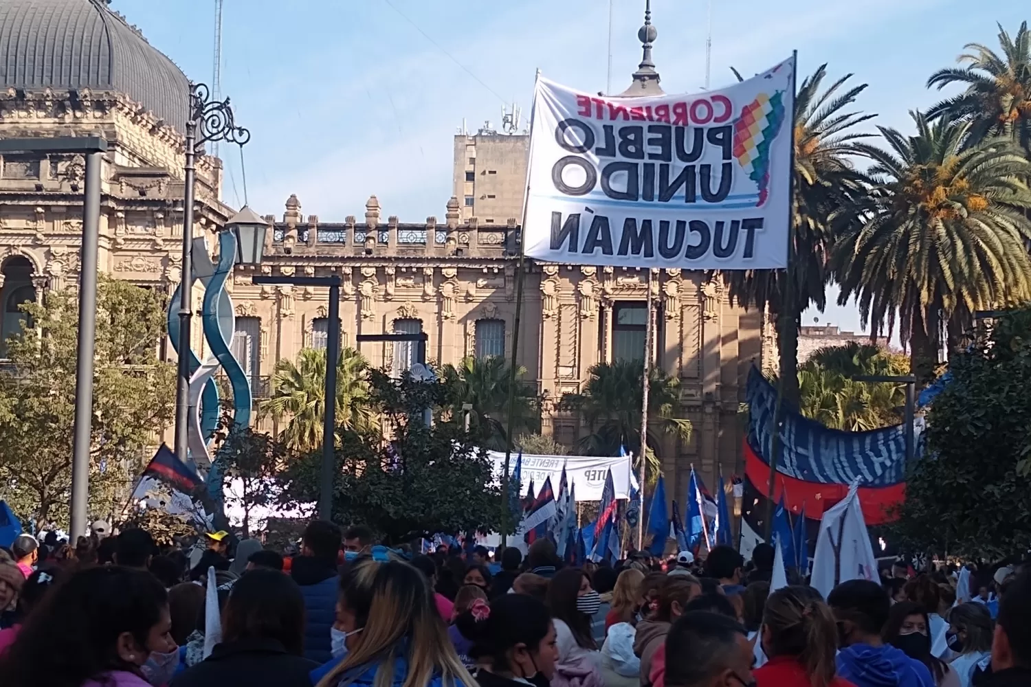 Marcha por trabajo. Movimiento Evita