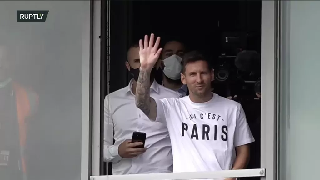Messi en París. Foto Ruptly