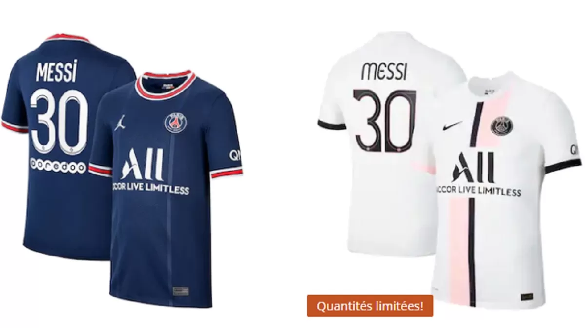 Cuánto cuestan las camisetas originales de Messi en el PSG