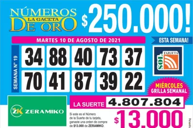 Los Números de Oro de LA GACETA