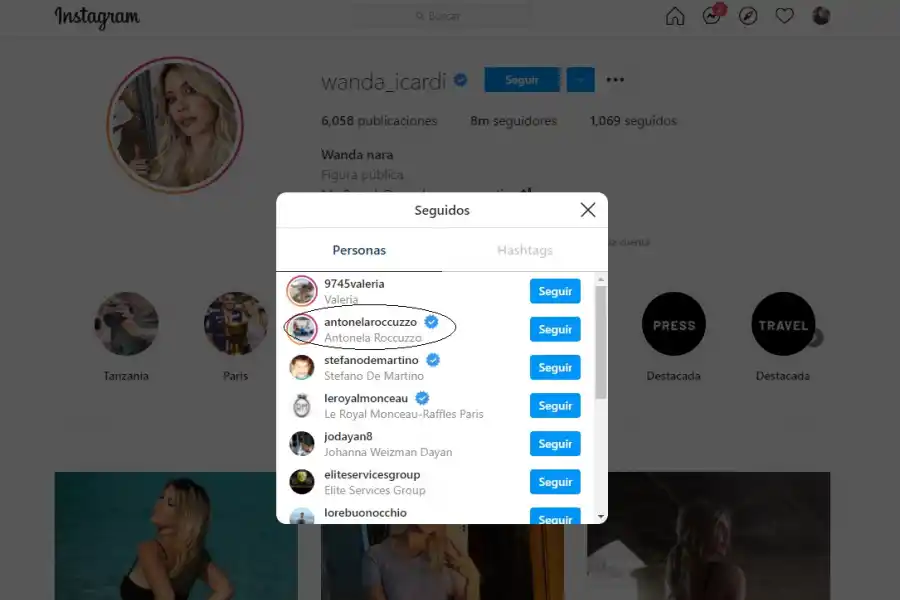 ¿Le da la bienvenida? Wanda Nara comenzó a seguir a Antonela Roccuzzo en Instagram