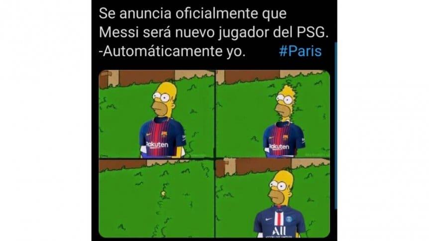 Messi llegó a Francia y estallaron los memes 