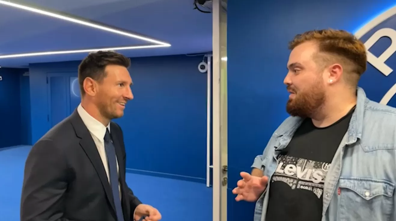 NO LO PUEDE CREER. El momento en el que Ibai entrevista a Messi. Captura de Video