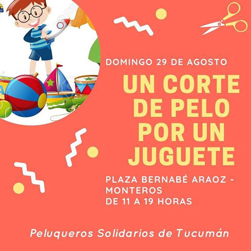 En el mes de las Infancias, vuelve la movida solidara Un corte de pelo por un juguete