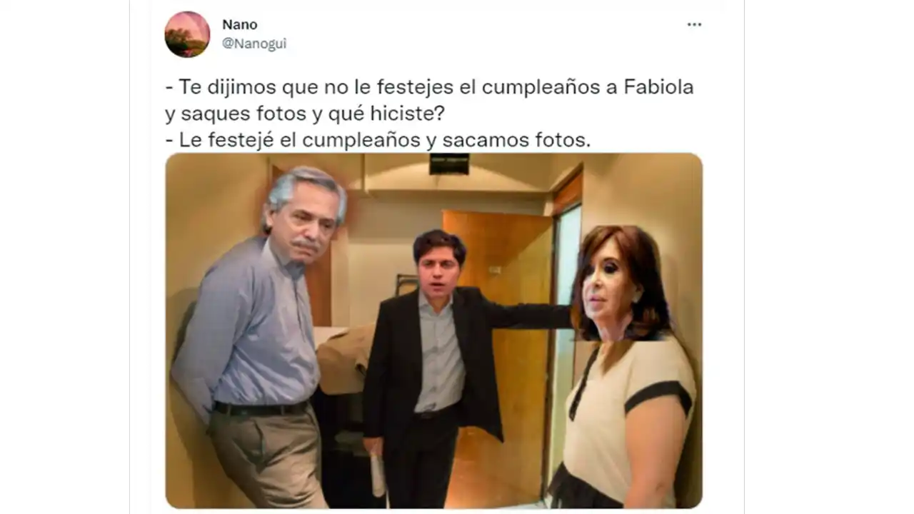 Desde Dylan con barbijo hasta Macri en la “fiesta clandestina”: los memes del festejo en Olivos