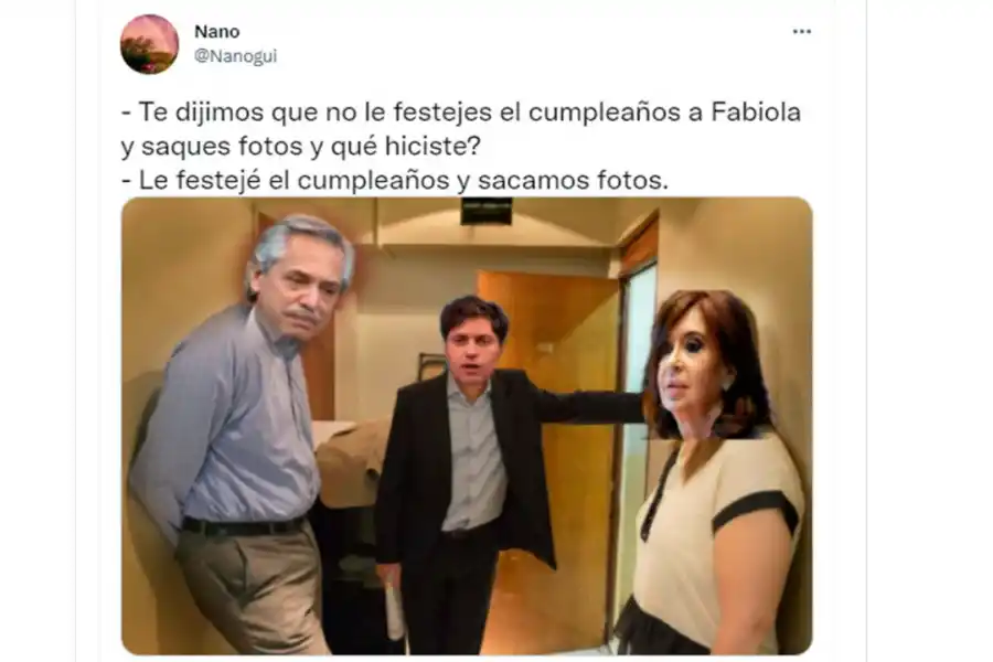 Desde Dylan con barbijo hasta Macri en la “fiesta clandestina”: los memes del festejo en Olivos