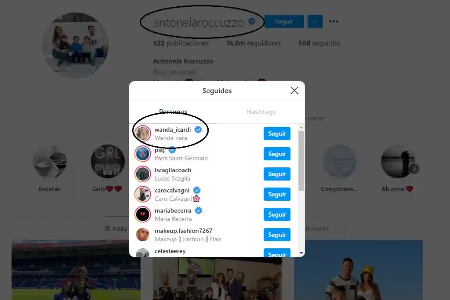 ¿Se harán amigas en París? Antonela Roccuzzo le devolvió el follow a Wanda Nara