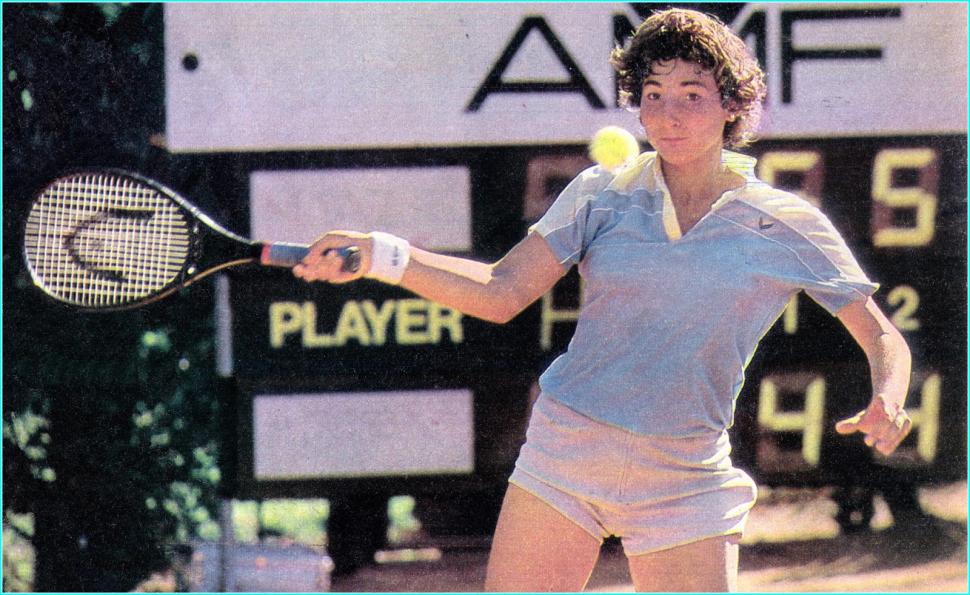 TIEMPOS DE JUGADORA. Mercedes Paz tuvo una destacada carrera en el tenis internacional; entre otras cosas, jugó en tres ediciones de los Juegos Olímpicos.  