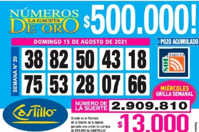 Los Números de Oro de LA GACETA
