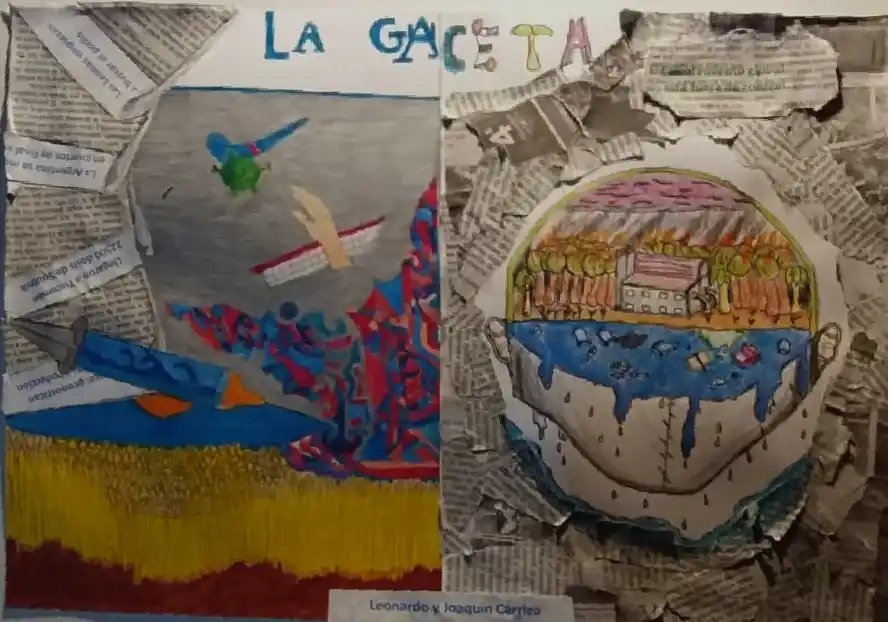 TAPA DIVIDIDA. Los hermanos Leo y Joaquín Carrizo apelaron al arte para sus portadas.