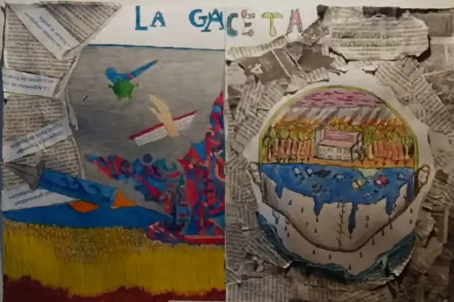 TAPA DIVIDIDA. Los hermanos Leo y Joaquín Carrizo apelaron al arte para sus portadas.