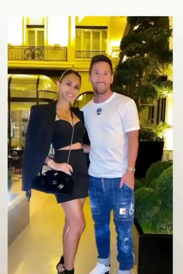 Antonela y Lio Messi se mostraron románticos en uno de los restaurantes más tops de París
