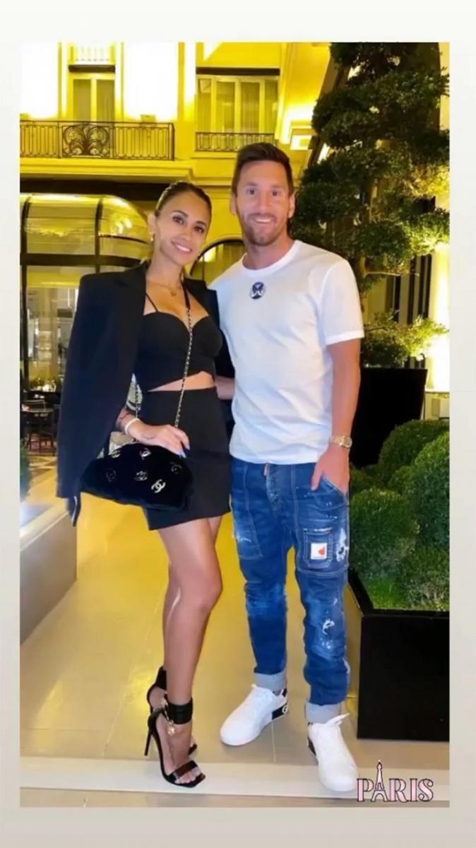 Antonela y Lio Messi se mostraron románticos en uno de los restaurantes más tops de París