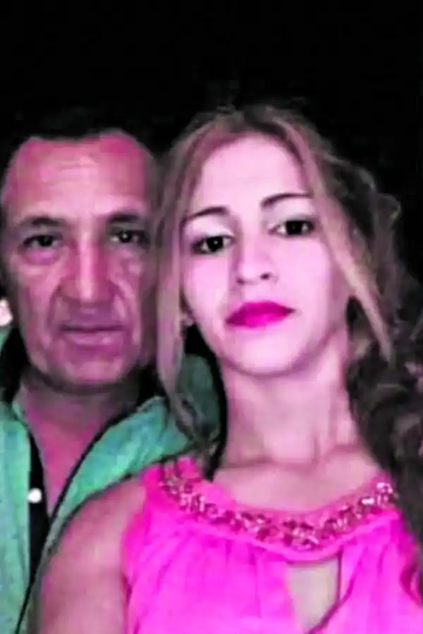 FEMICIDIO. Maira Sarmiento con su ex pareja, Luis Edmundo Martínez .  