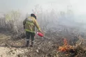 La quema de pastizales y de cañaverales obligó la intervención de Bomberos en Yerba Buena